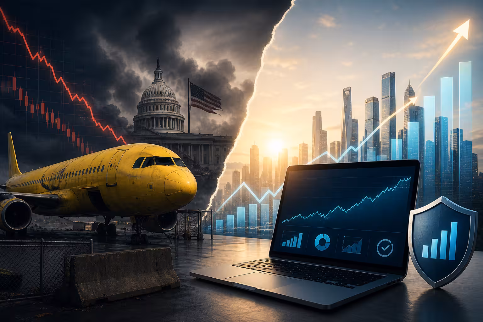 Afternoon Finance Digest: Spirit Airlines Shuts Operations After White House Bailout Collapse