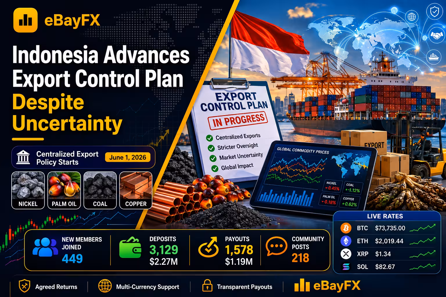 Today's Financial Insight: Indonesia Advances Export Control Plan Despite Uncertainty