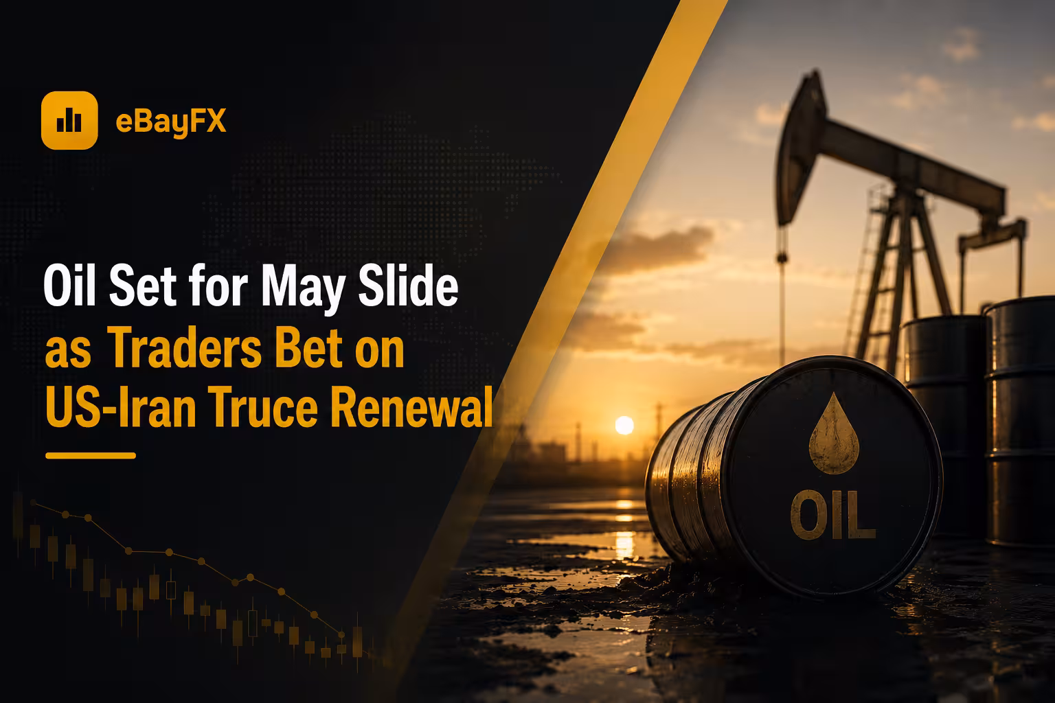 Today's Financial Insight: Oil Set for May Slide as Traders Bet on US-Iran Truce Renewal
