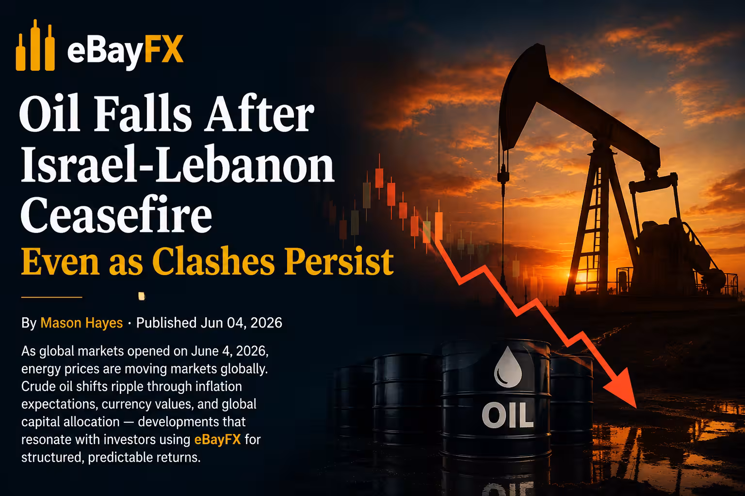Morning Market Briefing: Oil Falls After Israel-Lebanon Ceasefire Even as Clashes Persist
