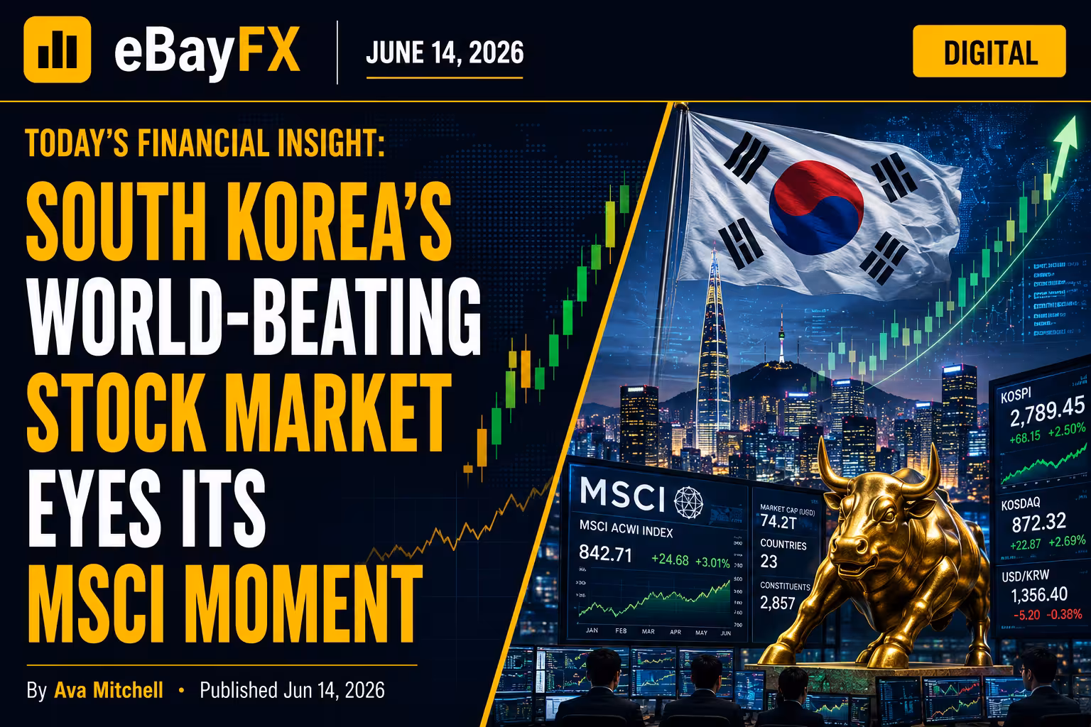 Overnight Finance Briefing: South Korea’s World-Beating Stock Market Eyes Its MSCI Moment