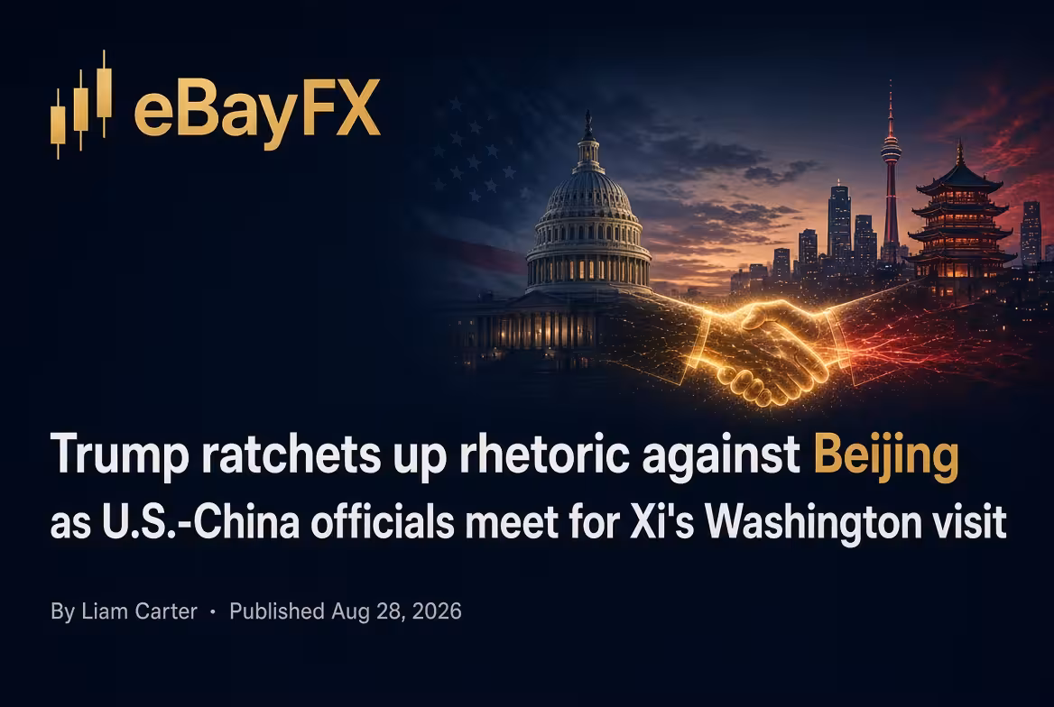 Trump ratchets up rhetoric against Beijing as U.S.-China officials meet for Xi's Washington visit