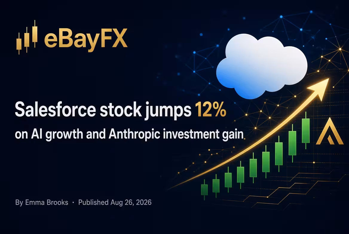 Salesforce stock jumps 12% on AI growth and Anthropic investment gain