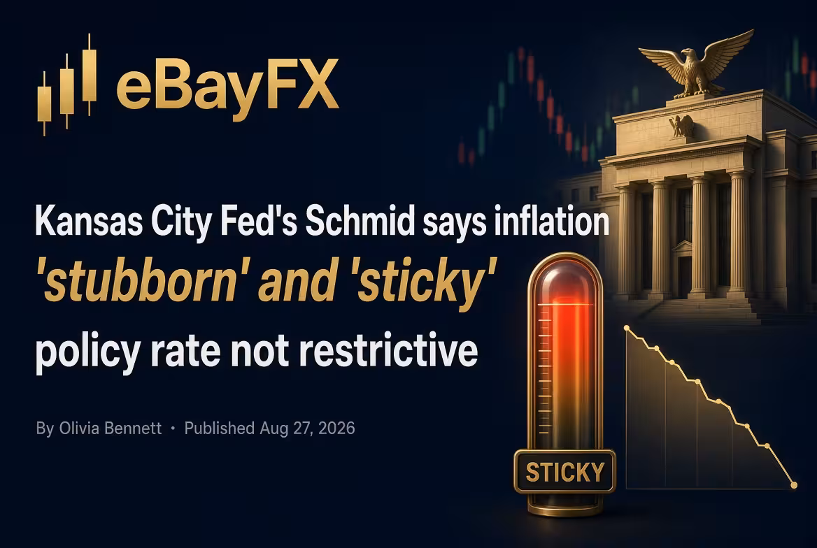 Kansas City Fed's Schmid says inflation 'stubborn' and 'sticky,' policy rate not restrictive