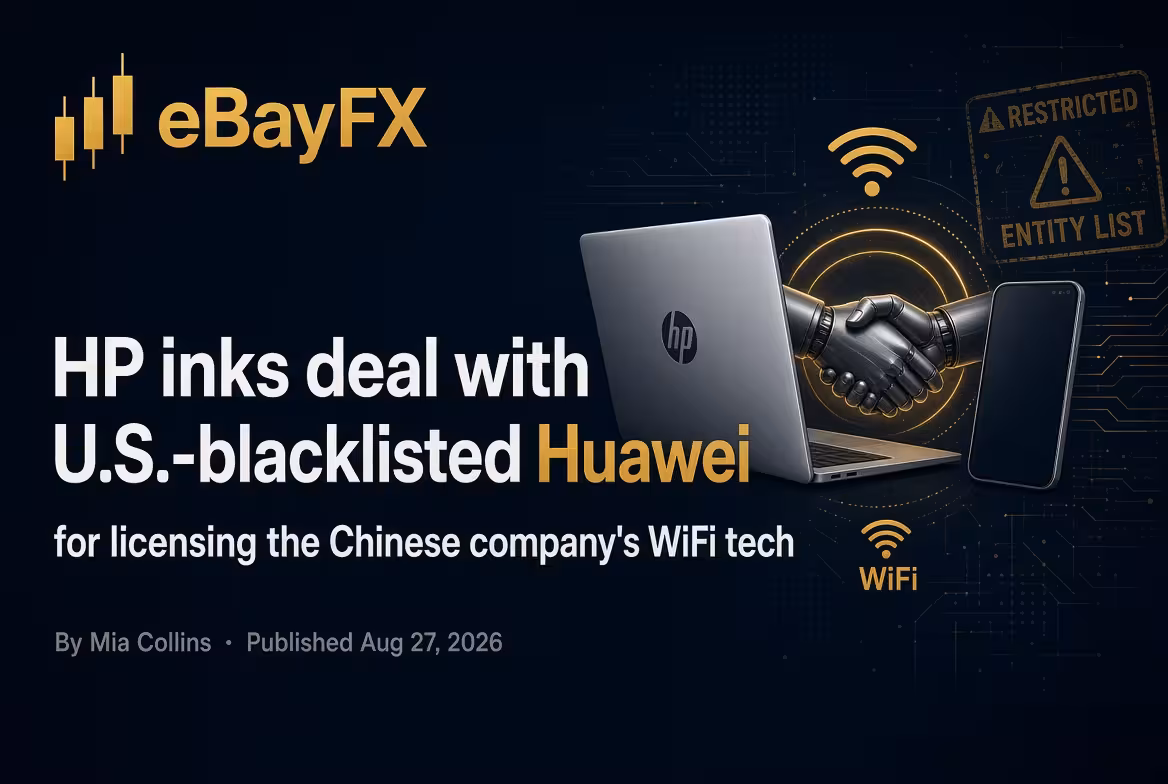 HP inks deal with U.S.-blacklisted Huawei for licensing the Chinese company's WiFi tech