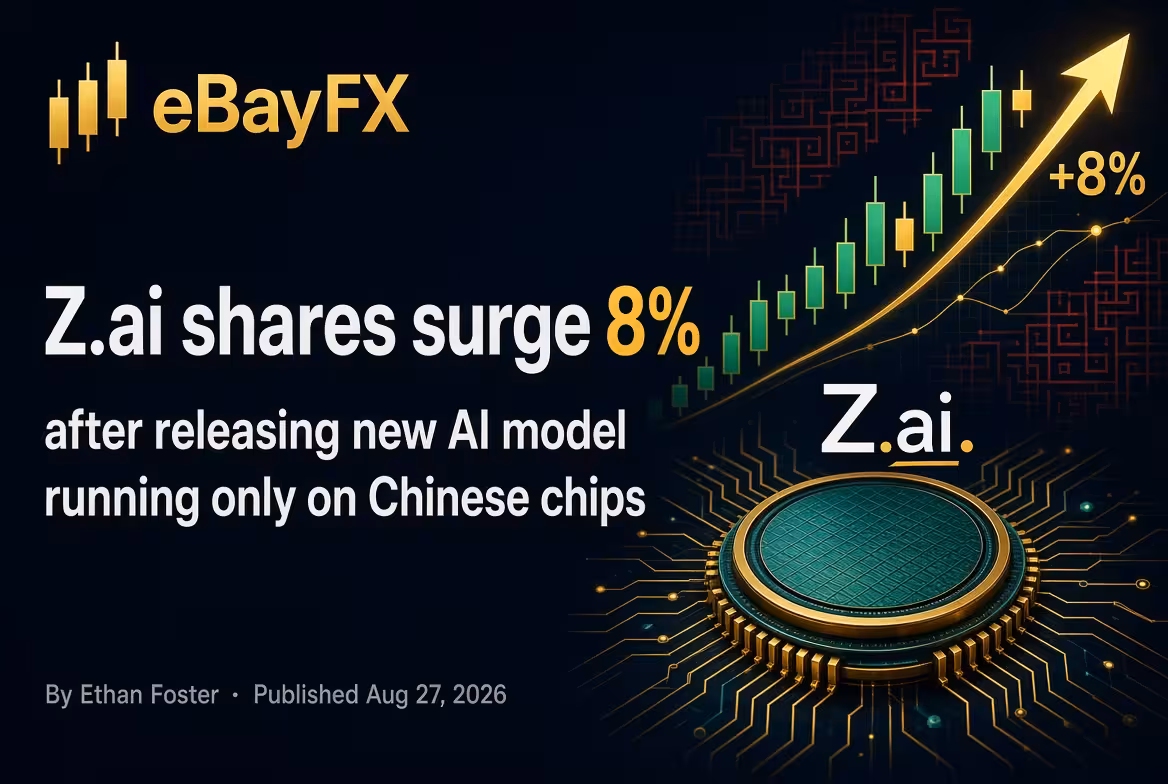Z.ai shares surge 8% after releasing new AI model running only on Chinese chips