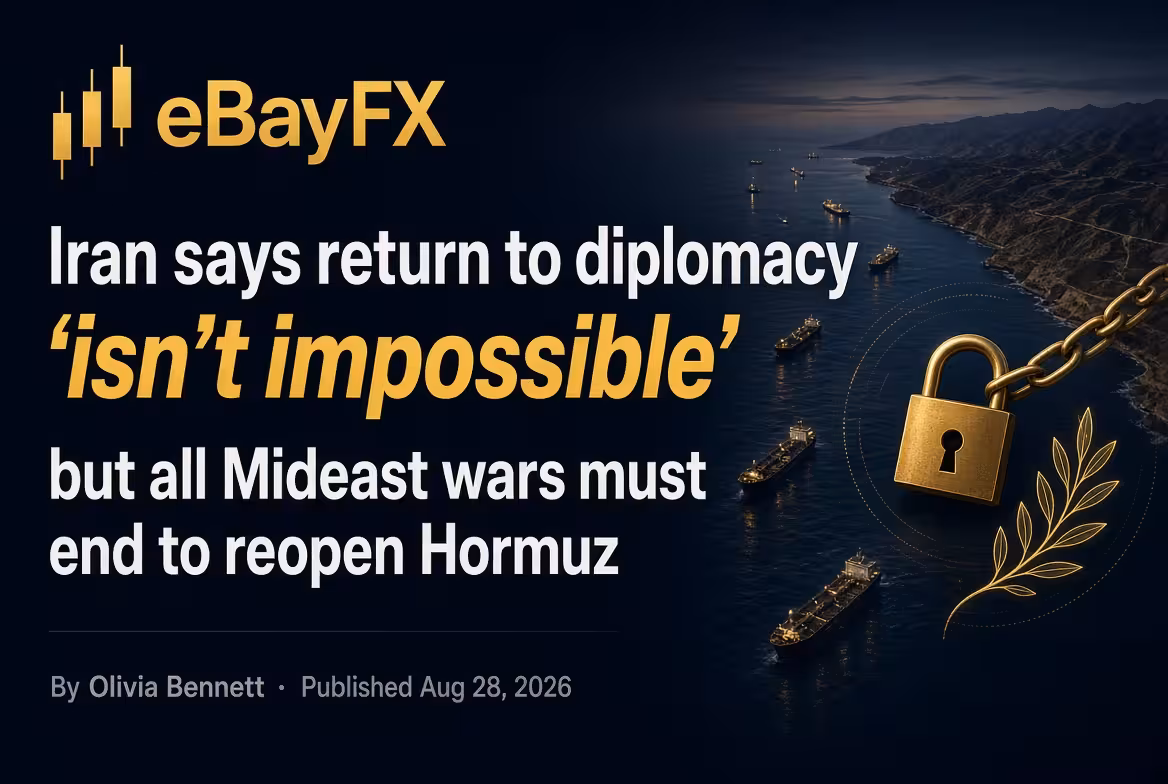 Iran says return to diplomacy 'isn't impossible' — but all Mideast wars must end to reopen Hormuz