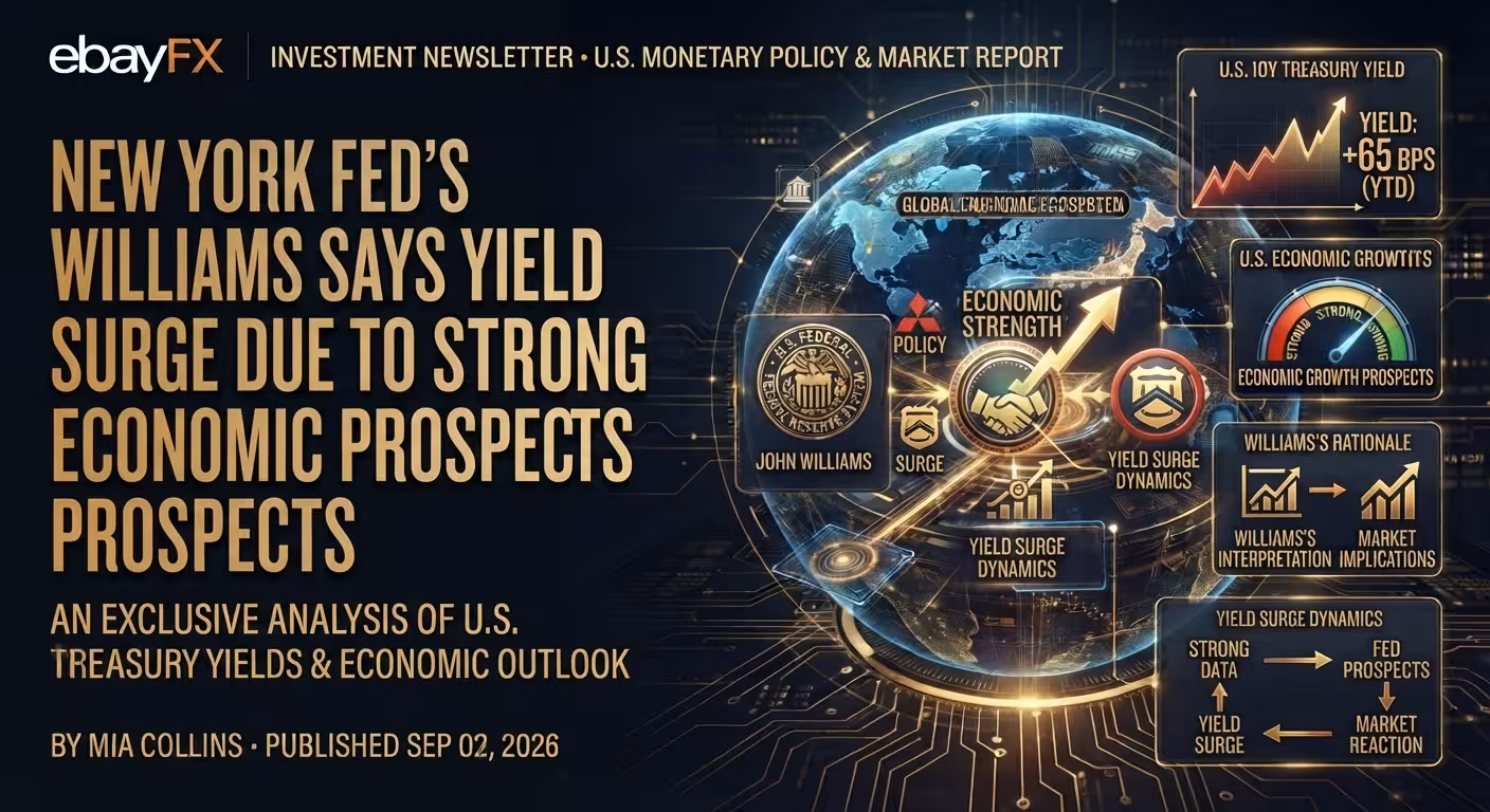New York Fed's Williams says yield surge due to strong economic prospects