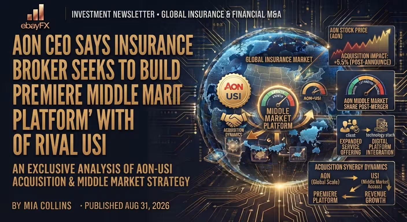 Aon CEO says insurance broker seeks to build 'premiere middle market platform' with purchase of rival USI