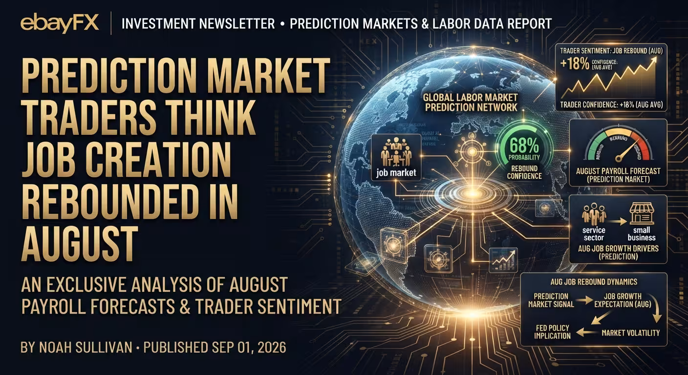 Prediction market traders think job creation rebounded in August