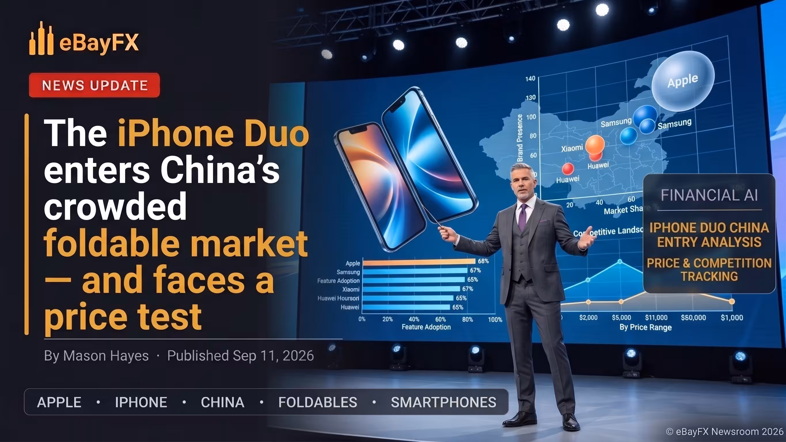 The iPhone Duo enters China’s crowded foldable market — and faces a price test
