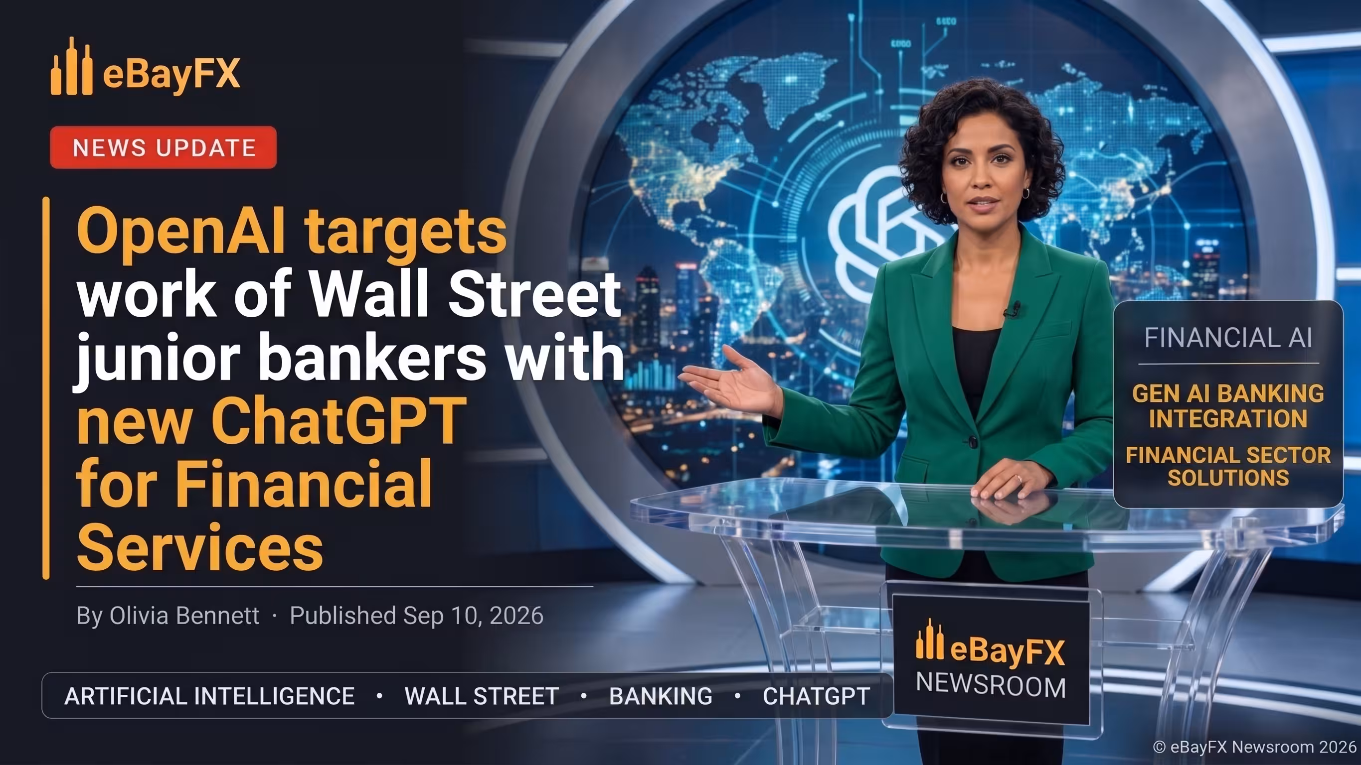 OpenAI targets work of Wall Street junior bankers with new ChatGPT for Financial Services
