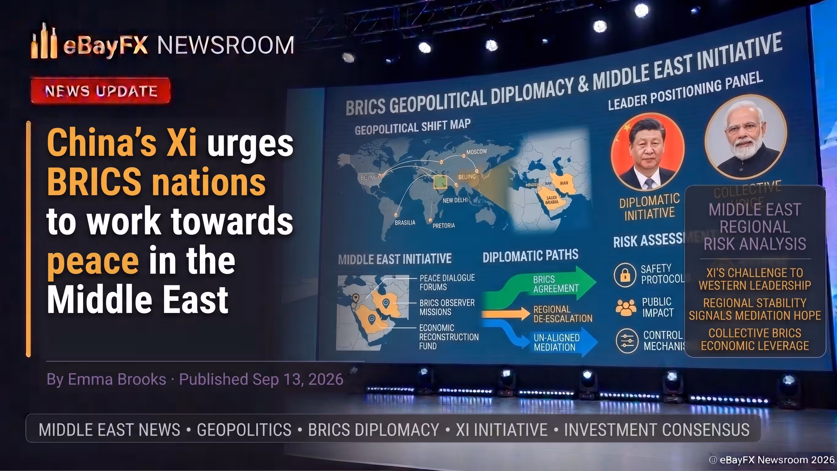 China's Xi urges BRICS nations to work towards peace in the Middle East