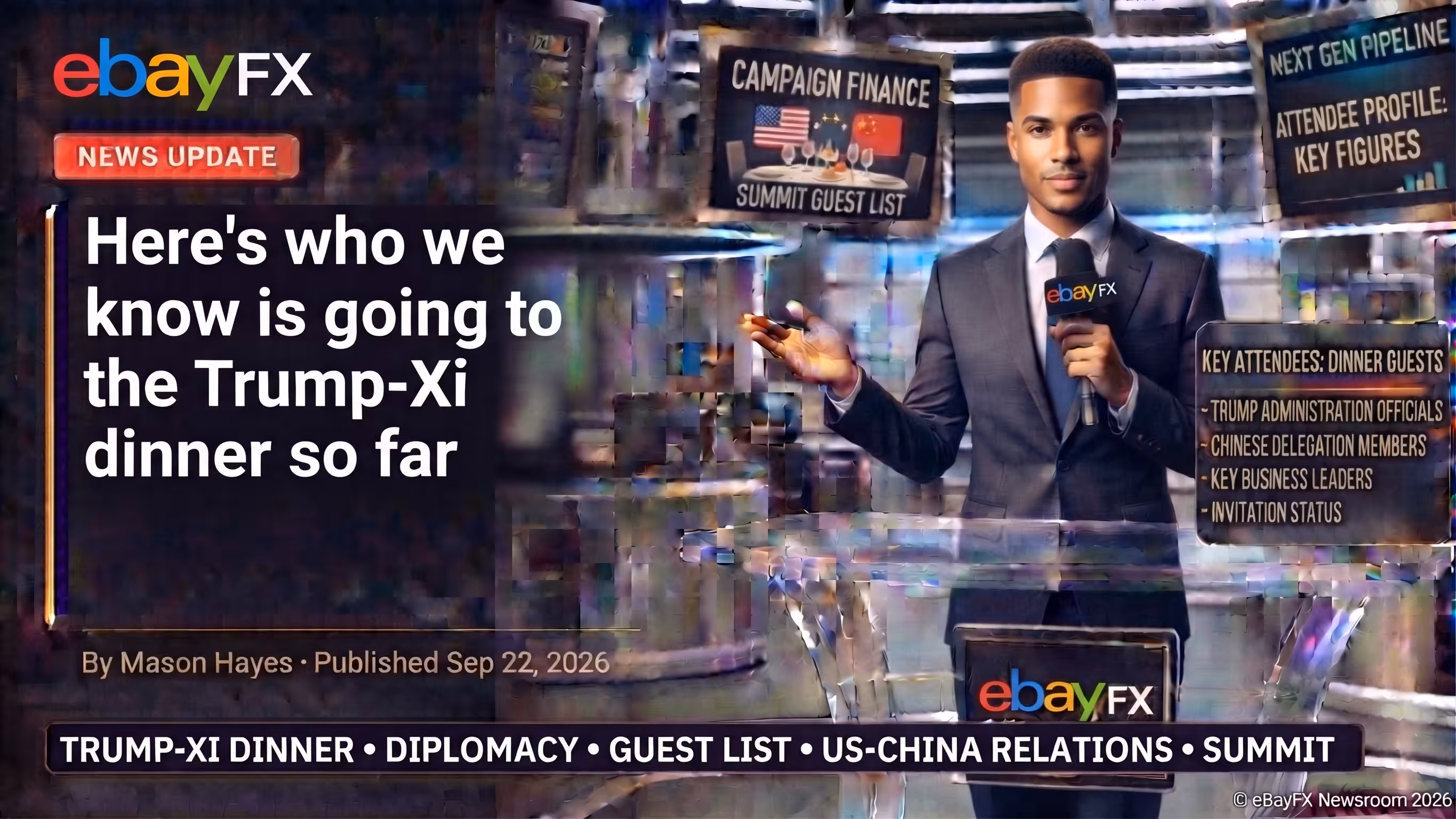 Here's who we know is going to the Trump-Xi dinner so far