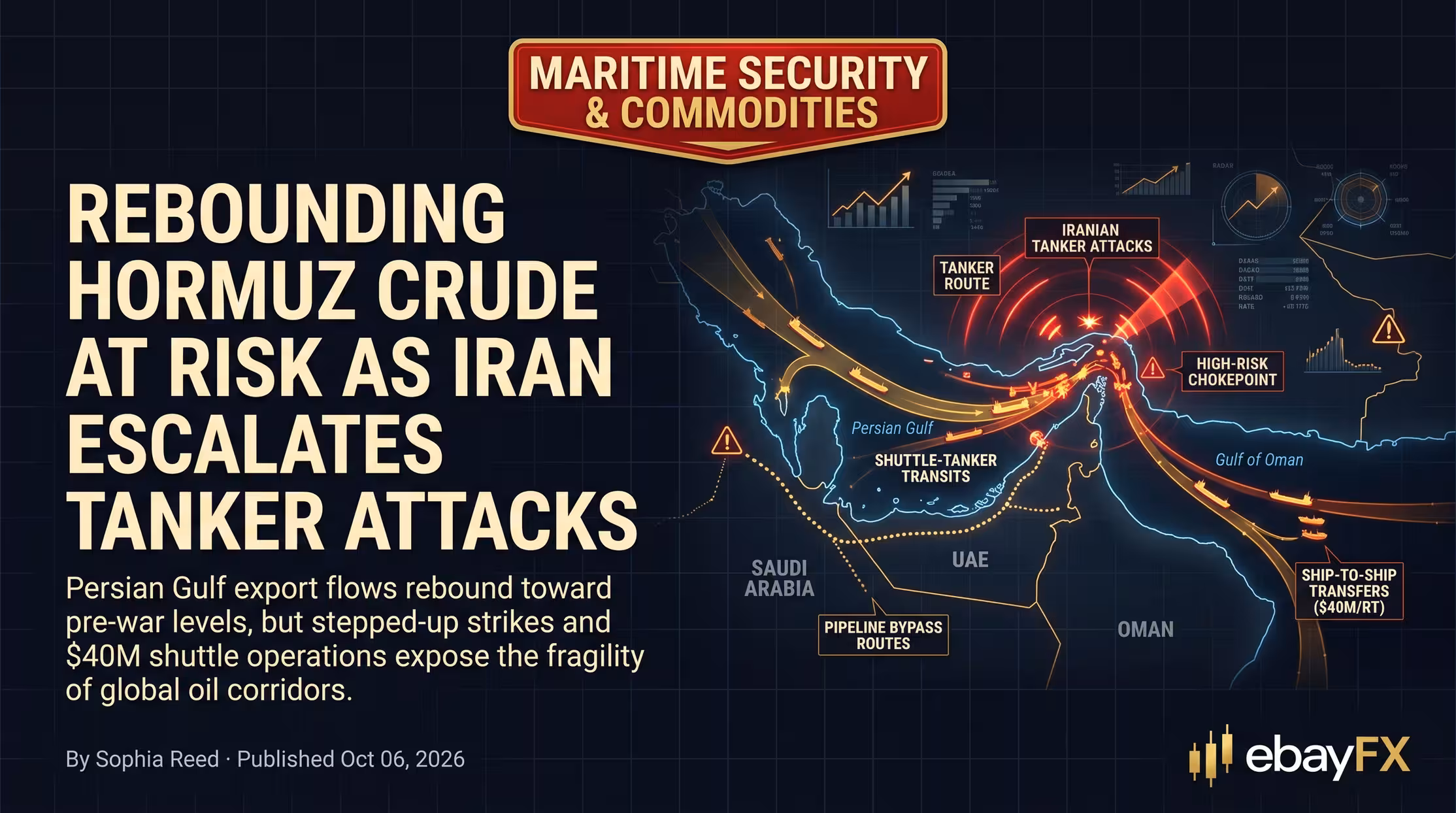 Rebounding oil exports through Strait of Hormuz are vulnerable to stepped-up Iranian tanker attacks
