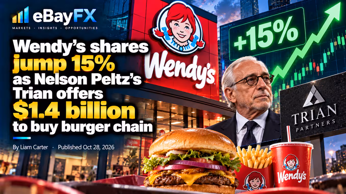 Wendy's shares jump 15% as Nelson Peltz's Trian offers $1.4 billion to buy burger chain